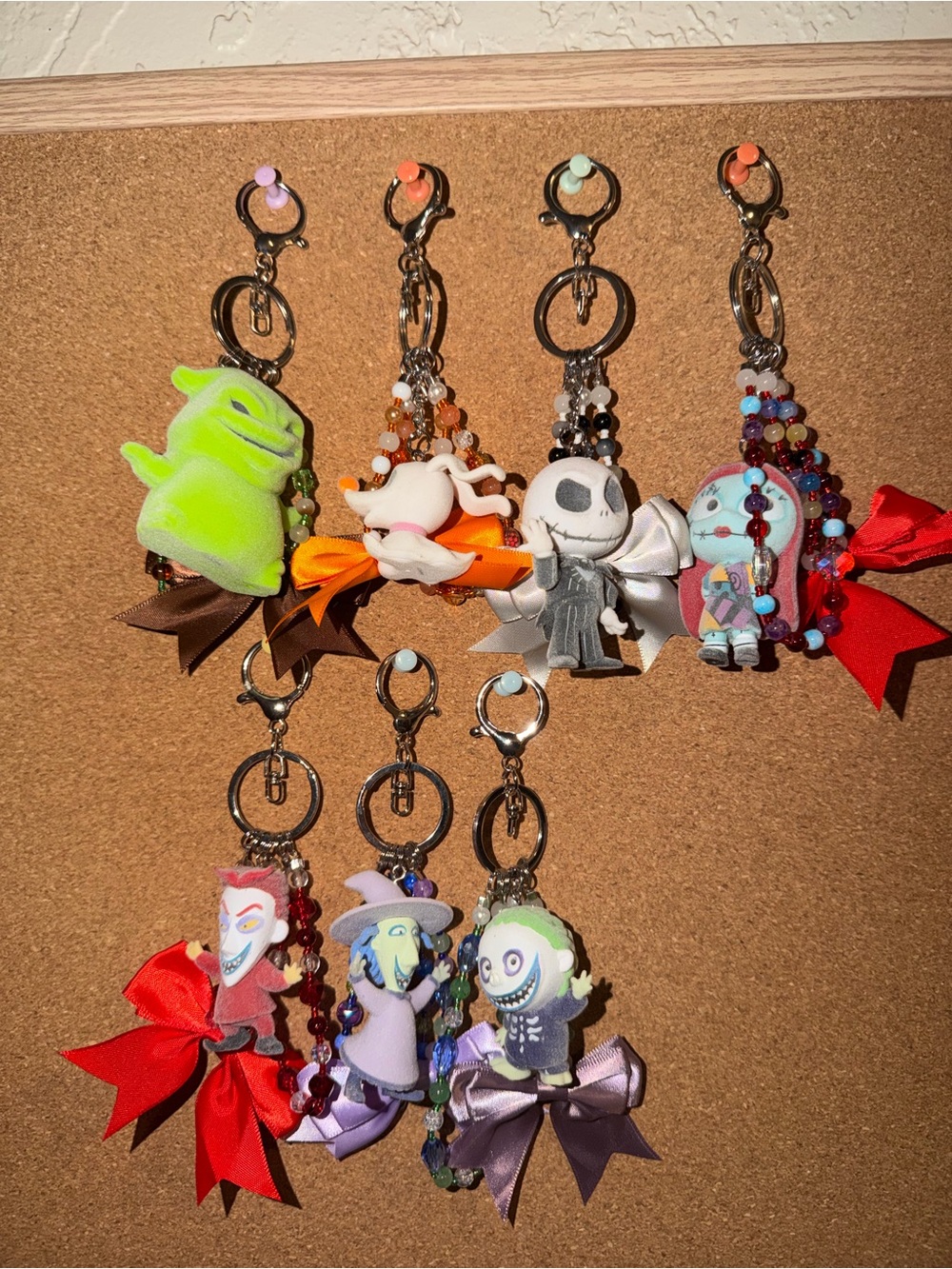 Nightmare-Inspired Plush Keychain Charm - Assorted Colors